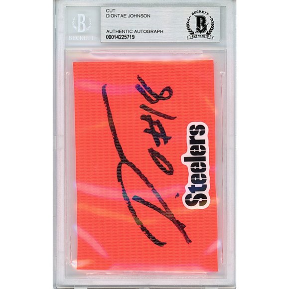 Diontae Johnson Signed Steelers Football Pylon Piece Beckett BAS Slab Autograph - Picture 2 of 5